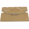 Bracelet Infini Acier Inoxydable & Perles Blanches - Lyne Créa