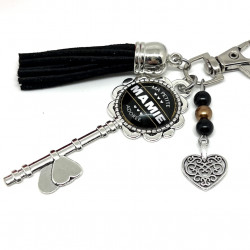 Porte-clés Bijou de Sac Artisanal Ma Petite Mamie Adorée - Lyne Créa