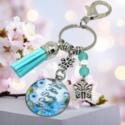 Porte-Clés Bijou de Sac Personnalisé avec Prénoms