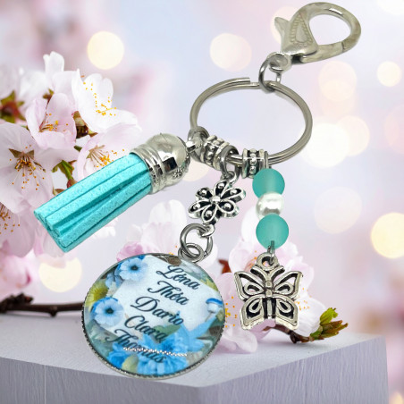 Porte-Clés Bijou de Sac Personnalisé avec Prénoms