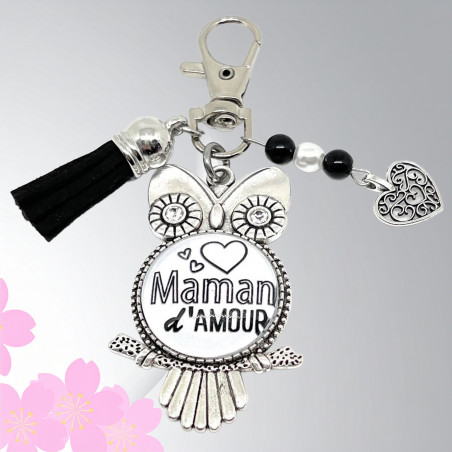 Porte-Clés Chouette "Maman d'Amour" - Le Cadeau Parfait