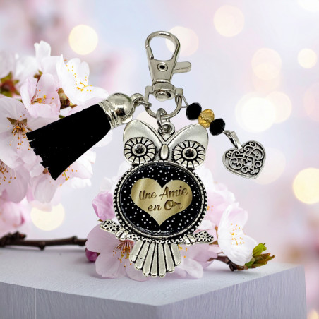 Cadeau Amie porte clés bijoux de sac. Lyne Créa