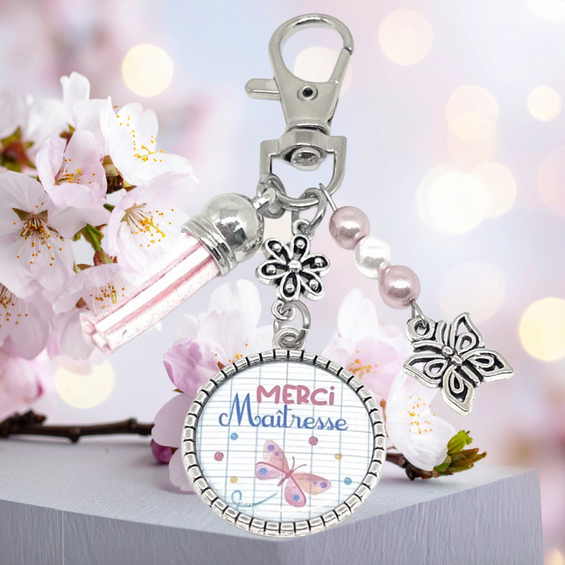 Porte clés Merci Maîtresse. Lyne Créa