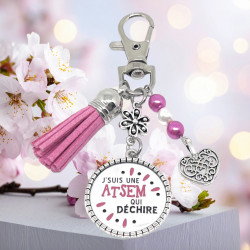 Porte clés Atsem qui Déchire. Lyne Créa
