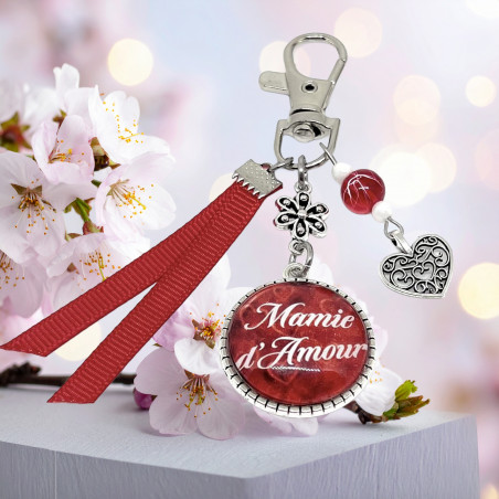 Porte clés Mamie d'amour. Lyne Créa